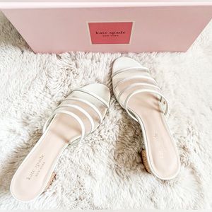 Kate Spade White Sandals